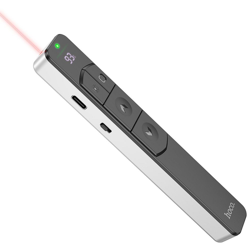 Hoco GM202 Presenter with Red Laser in Silver Color