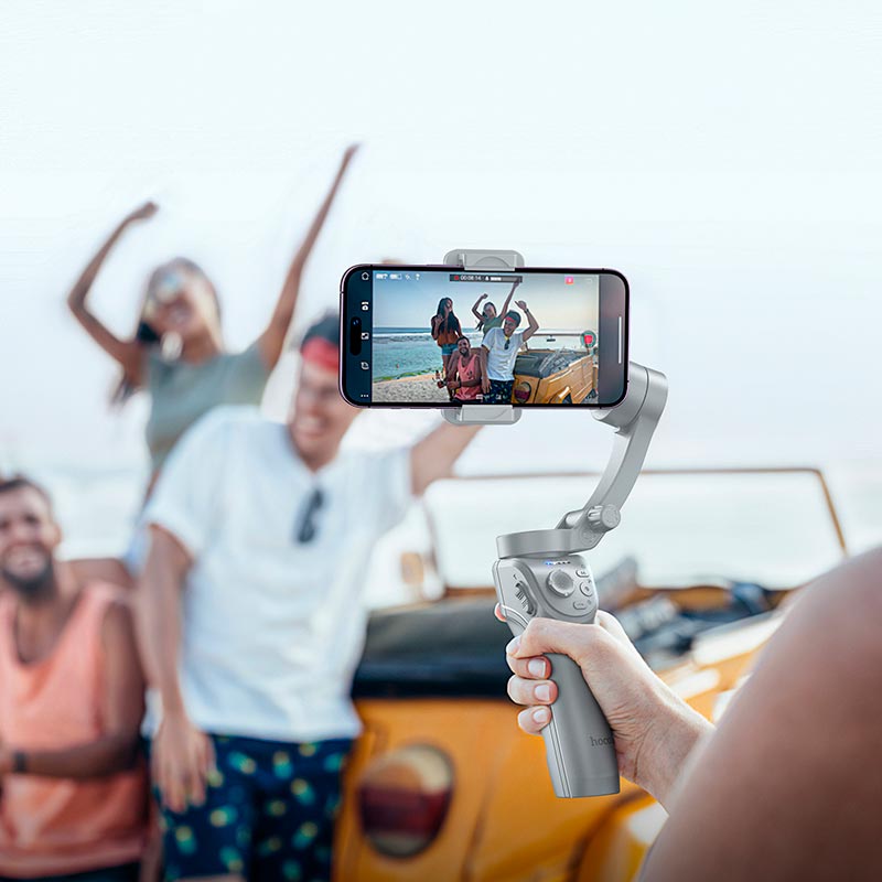 Hoco K24 Support 3-axis Smart Gimbal - Gray