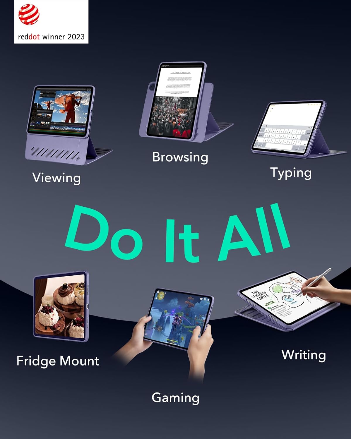 ESR iPad Air 13" 2024 Shift Magnetic Case - Purple