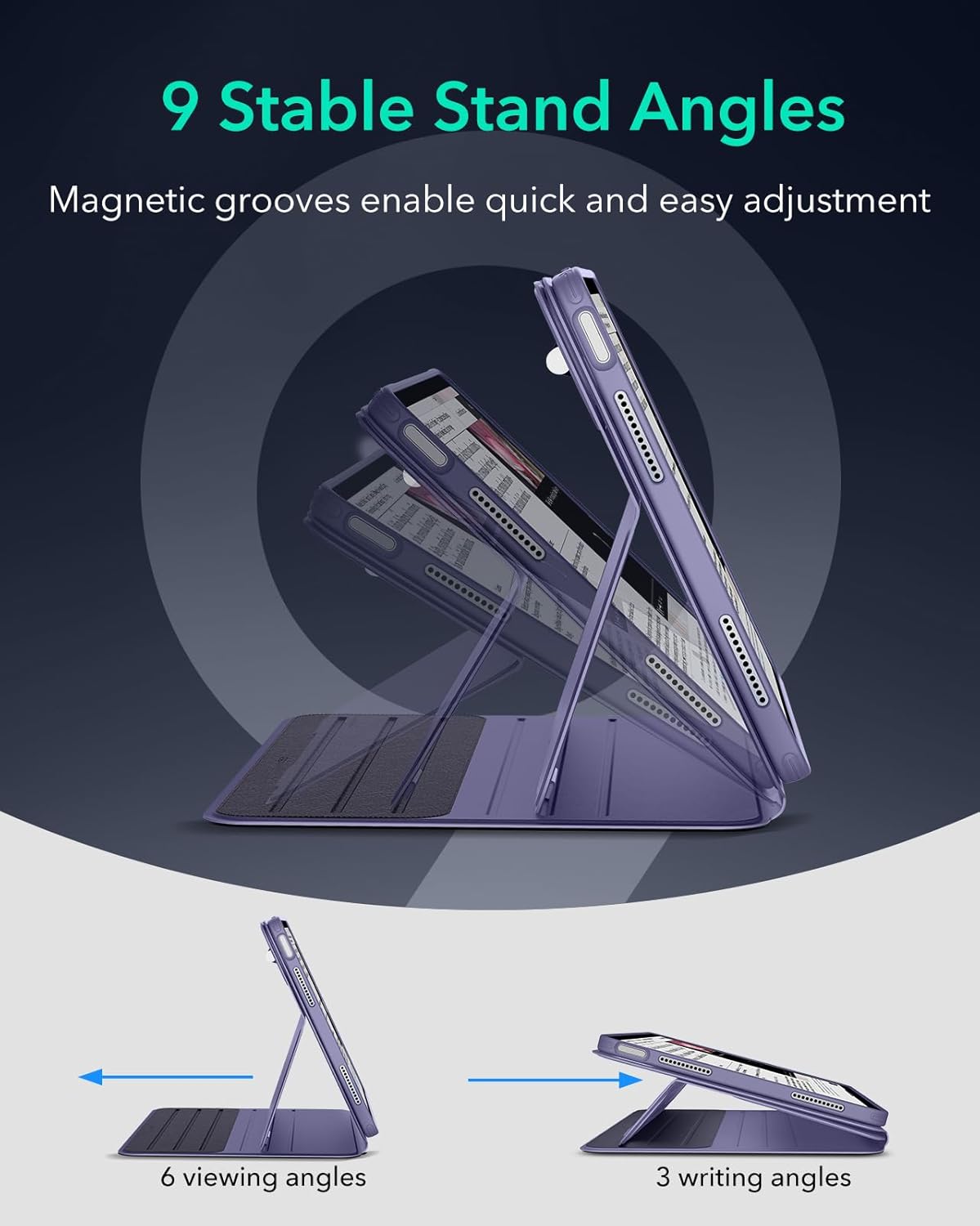 ESR iPad Air 13" 2024 Shift Magnetic Case - Purple