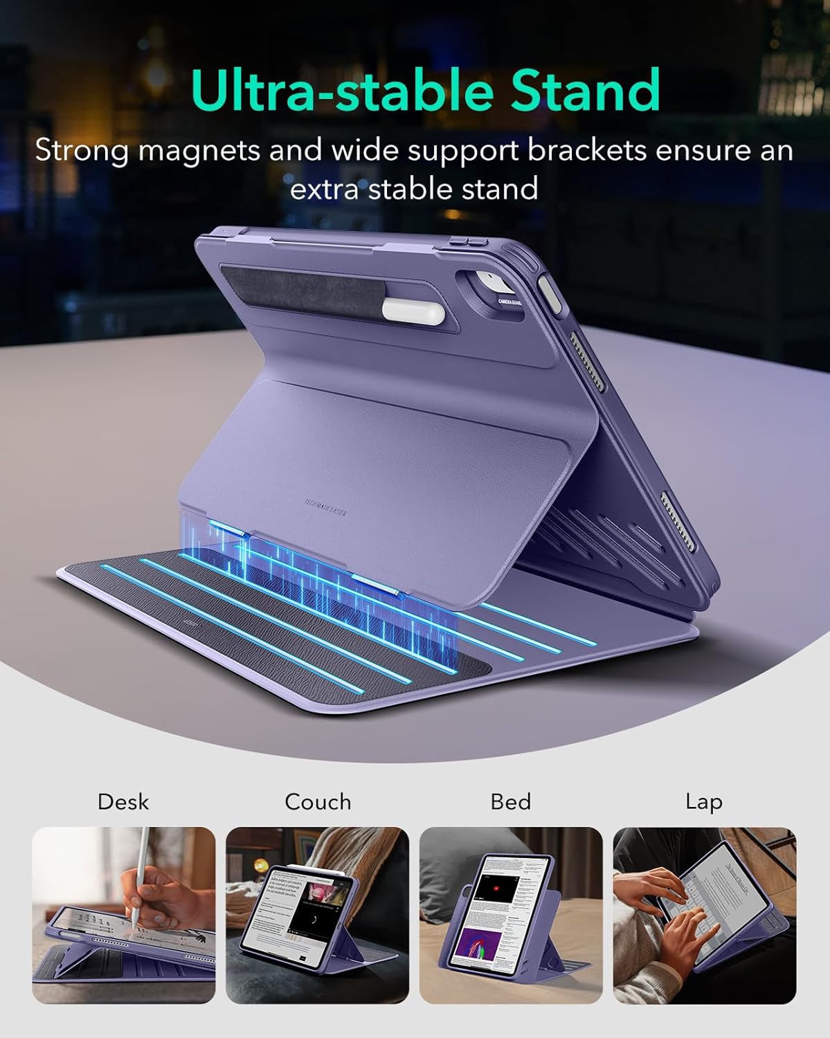 ESR iPad Air 13" 2024 Shift Magnetic Case - Purple