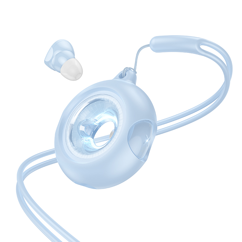 Hoco EW71 Galaxia True Wireless Bluetooth Headset TWS Black with LED - Blue