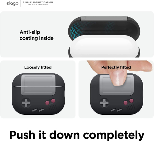 Elago AirPods Pro 2 AW5 Case with Round Straps - Black