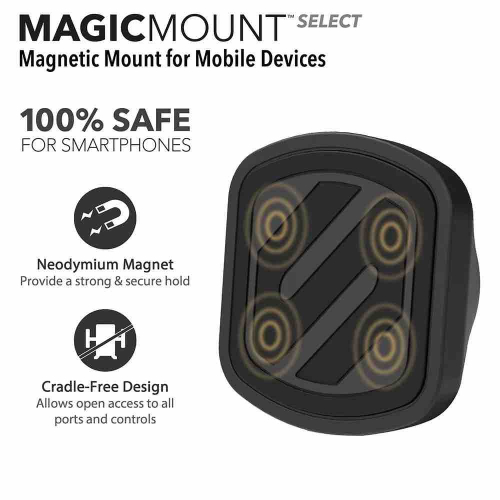 Scosche MagicMount Select Magnetic Dash/Dash Mini Mount (Short & Long Base Included)