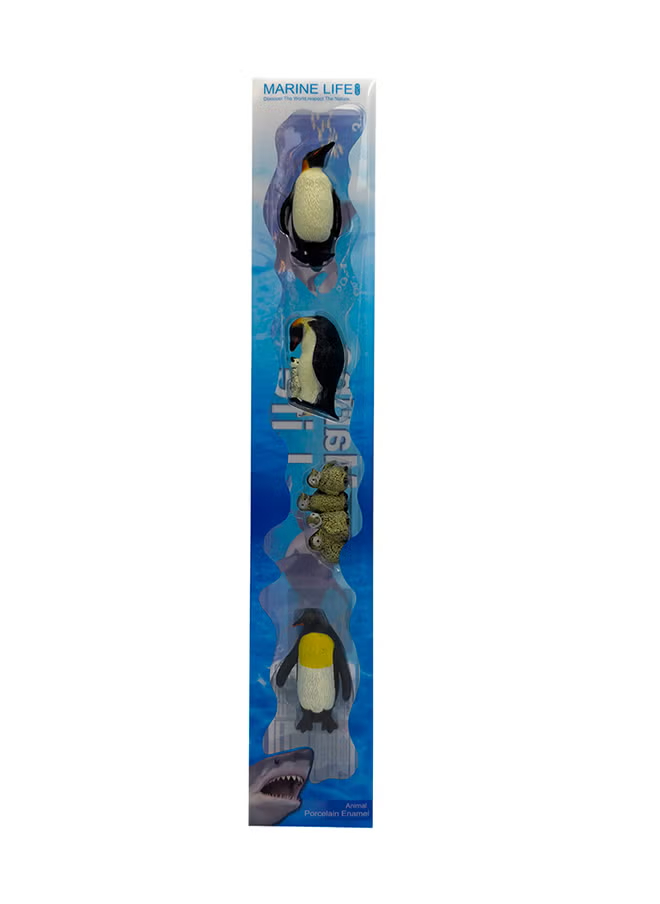 Galaxy Toys 4 Penguin Figurines Set