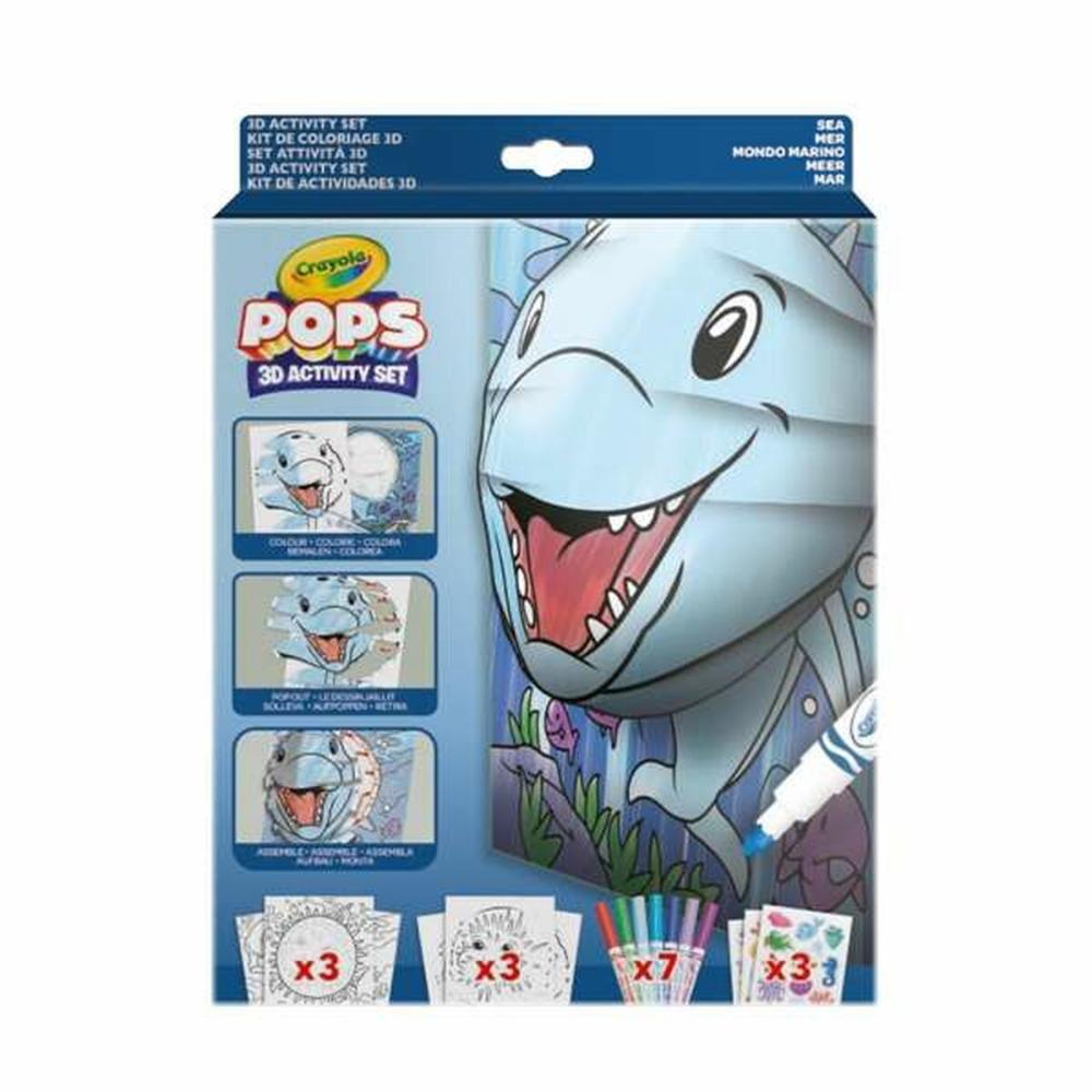 Crayola Pops Set Sea Content: 3 Pops Set Cards to Build Large Size 2