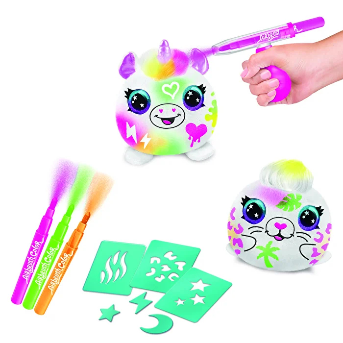 Canal Toys Airbrush Plush - Neon Mini Mystery 2-Pack