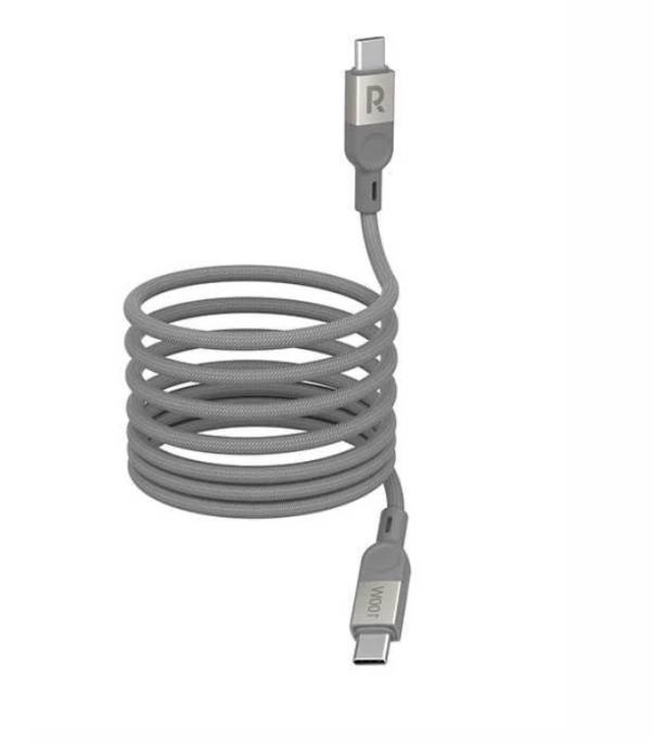 RAVPower Type-C to Type-C Magnetic Nylon Braided Cable 100W 1.2M