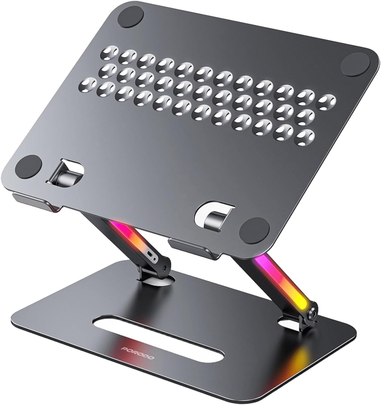 Porodo 17.3" Aluminum Laptop Stand - Gray