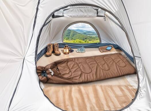 Porodo Lifestyle Power Heating Sleeping Bag - Brown