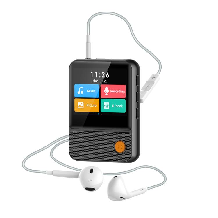 Porodo Soundtec TUNEPOD Speaker MP3 Player FM Radio - Black