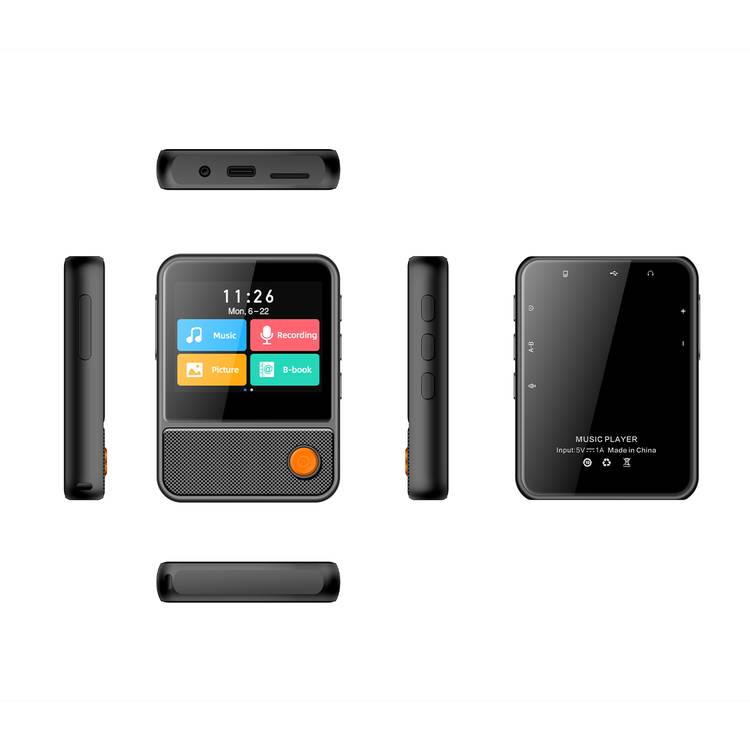 Porodo Soundtec TUNEPOD Speaker MP3 Player FM Radio - Black