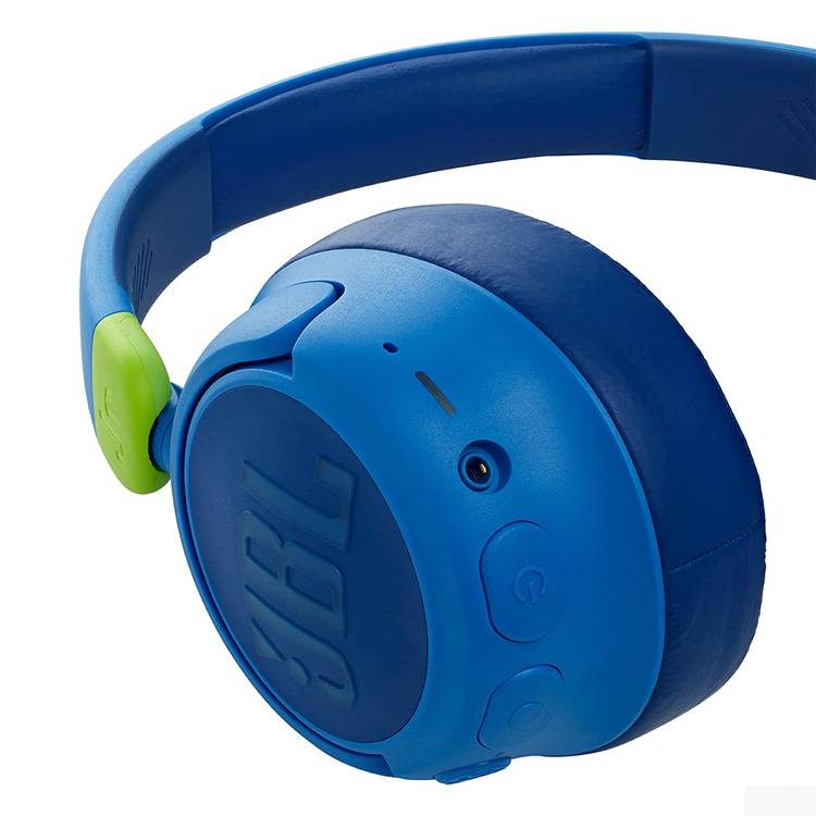 JBL JR460NC Wireless Over-Ear Headphones with Noise Canceling - Blue