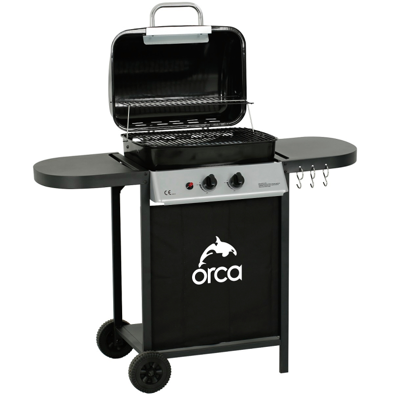 Orca Gas Grill 2 Burner 119x50.8x99.5cm - OR-2GG-20B