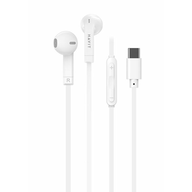 Havit E336C Type-C Wired Earphone - White