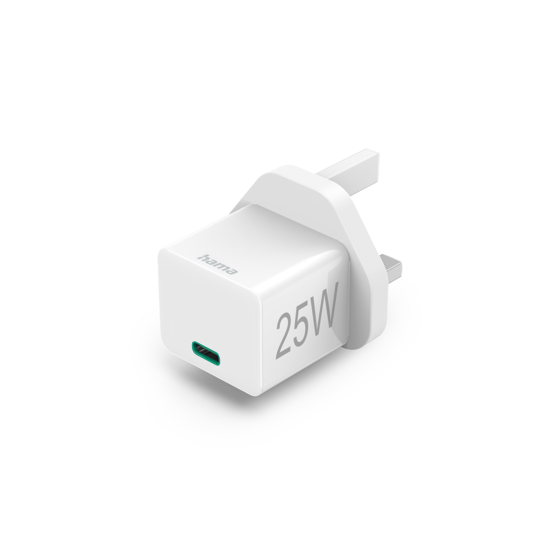 Hama Mini Charger UK,25W,PD/QC - White