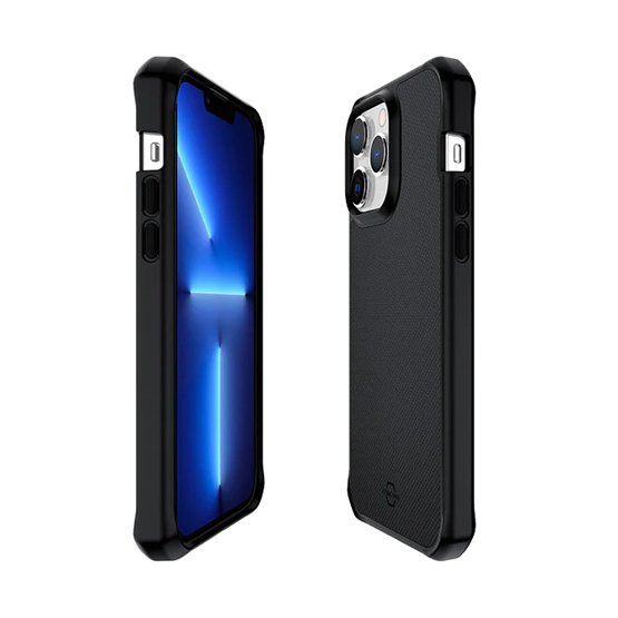 Itskins Ballistic Carbon Case Compatible With MagSafe iPhone 15 Pro -Black