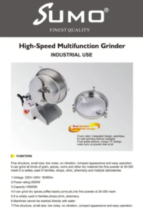 Sumo Multi Functional Grinder MXG-SM1000