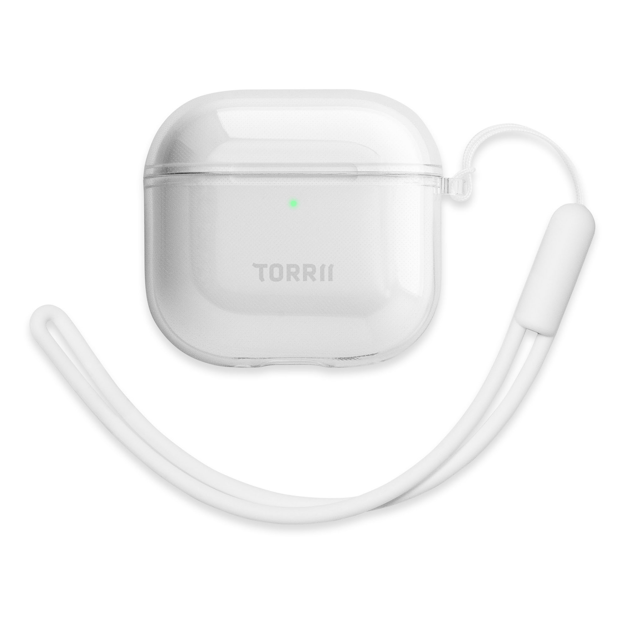 Torrii BONJELLY Case for Apple AirPods 4 ( with Lanyard and hook ) - Clear