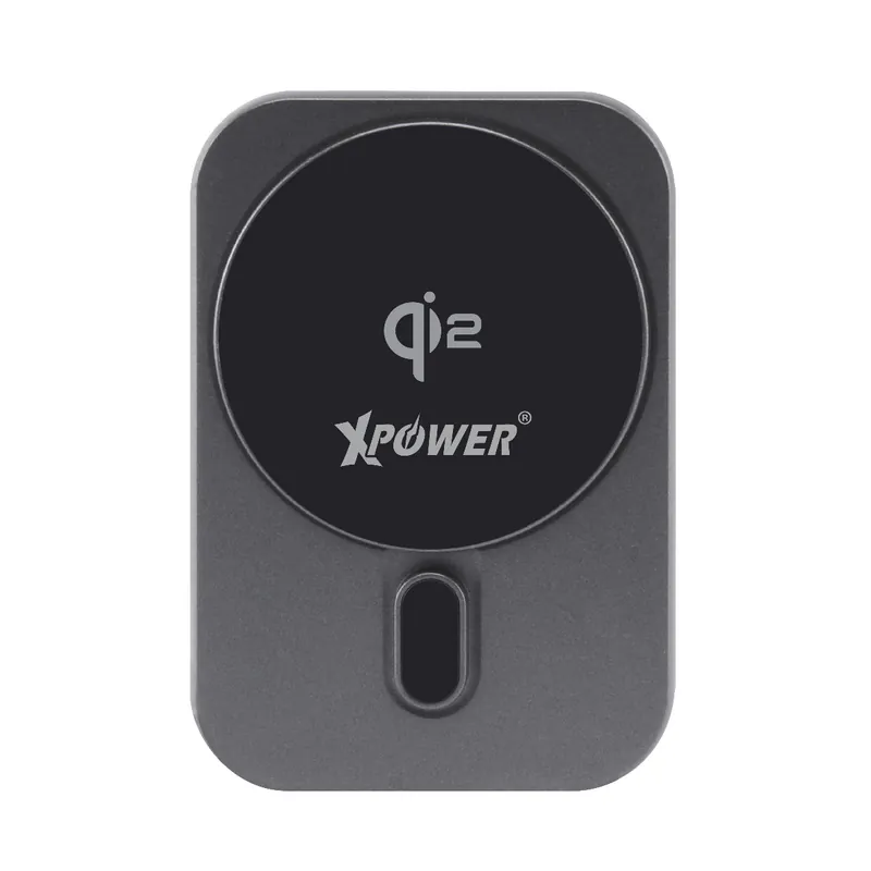 XPower 15W 3-in-1 Wireless Charging Car Mount Holder - Gray