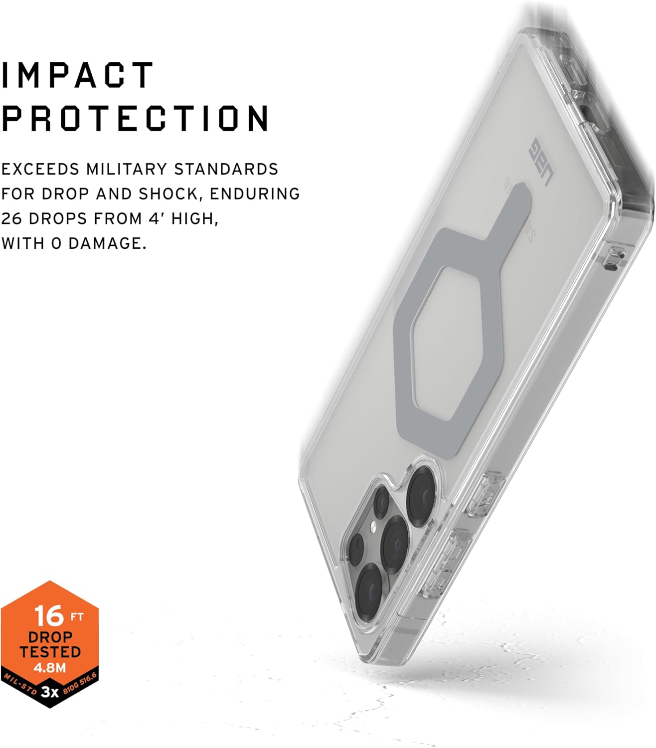 UAG Samsung Galaxy S25 Ultra Plyo Pro Case - Ice/Silver