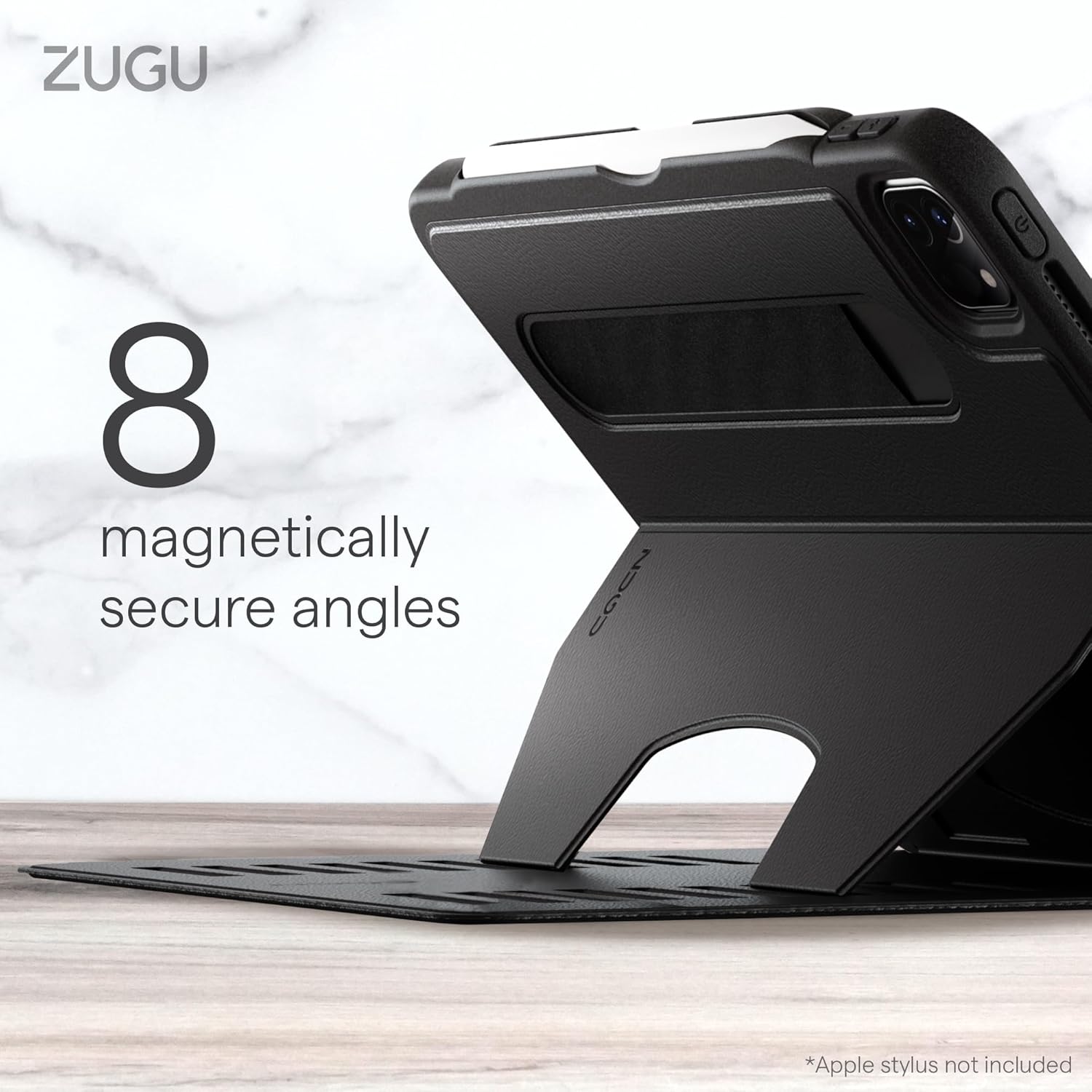 ZUGU Slim Protective Case for iPad Pro 11 (M4) 2024 with Pencil Holder & Auto Wake/Sleep