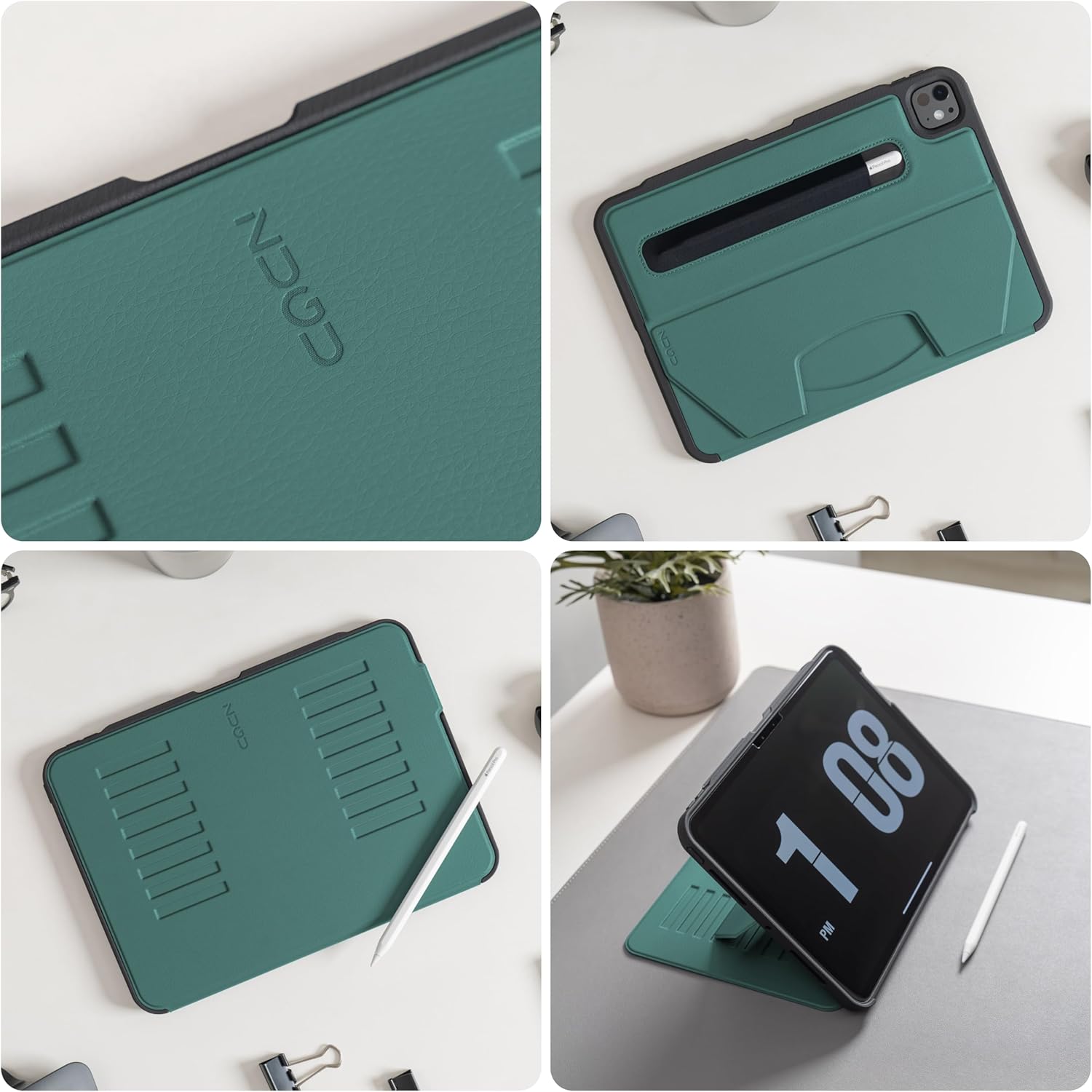 ZUGU Slim Protective Case for iPad Pro 11 (M4) 2024 with Pencil Holder & Auto Wake/Sleep