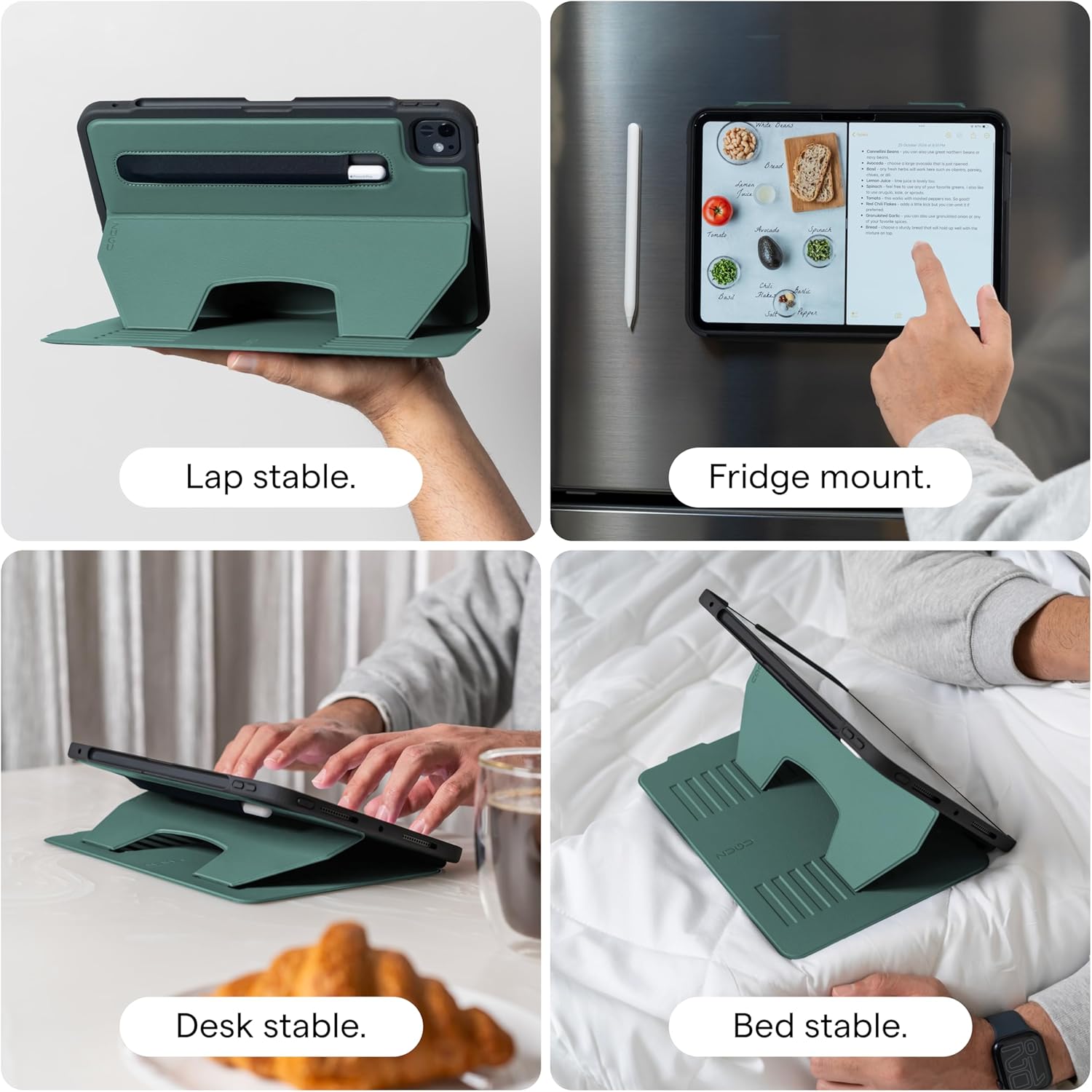 ZUGU Slim Protective Case for iPad Pro 11 (M4) 2024 with Pencil Holder & Auto Wake/Sleep