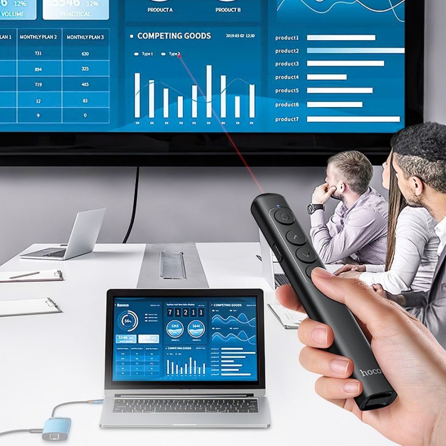 HOCO Wireless Laser Presenter Bluetooth GM200 Black