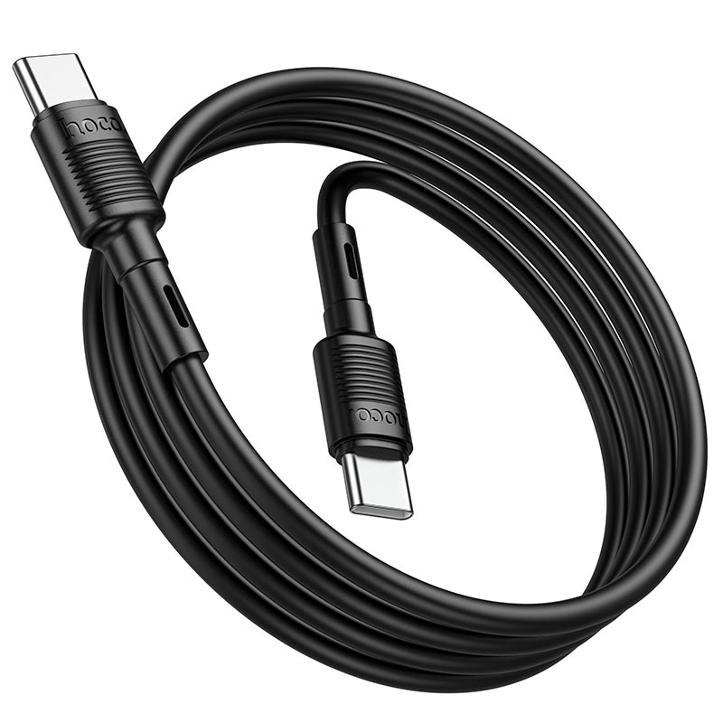 Hoco Type-c to Type-c Victory Charging Data Cable X83 - Black