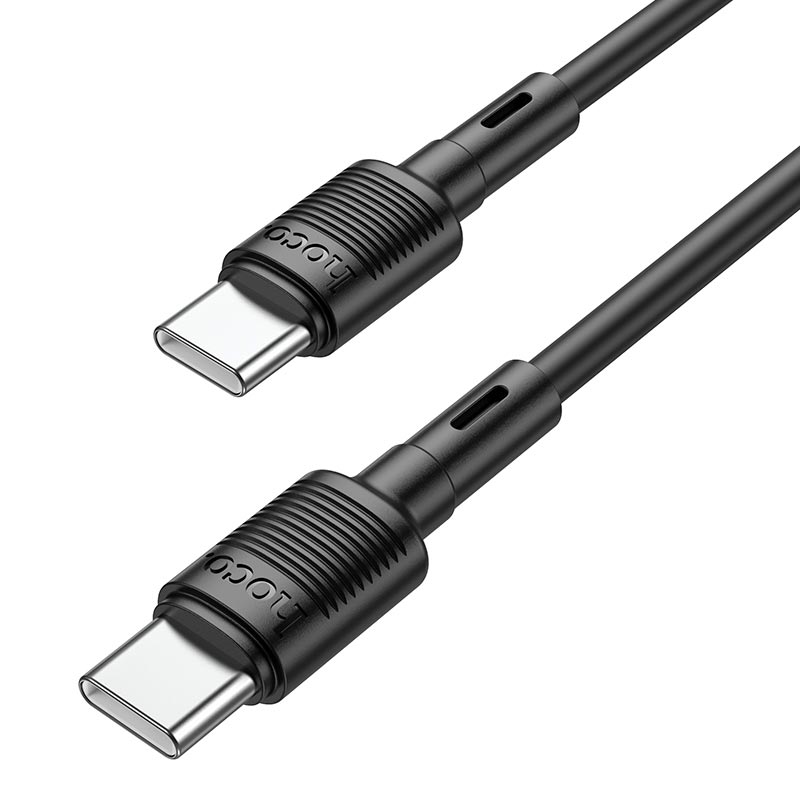 Hoco Type-c to Type-c Victory Charging Data Cable X83 - Black