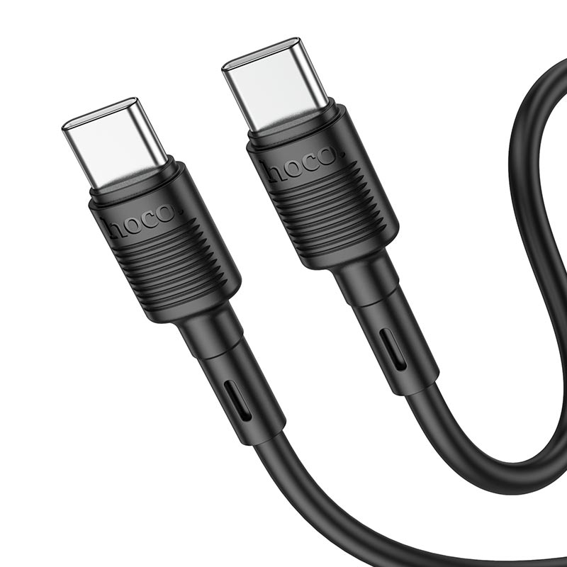 Hoco Type-c to Type-c Victory Charging Data Cable X83 - Black