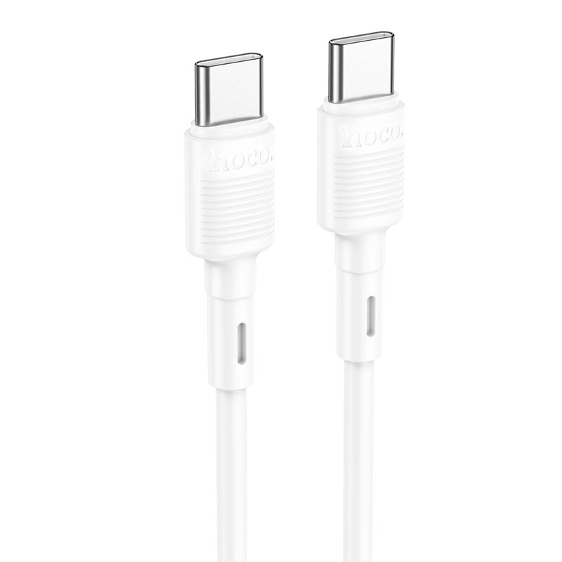 Hoco Type-c to Type-c Victory Charging Data Cable X83 - White