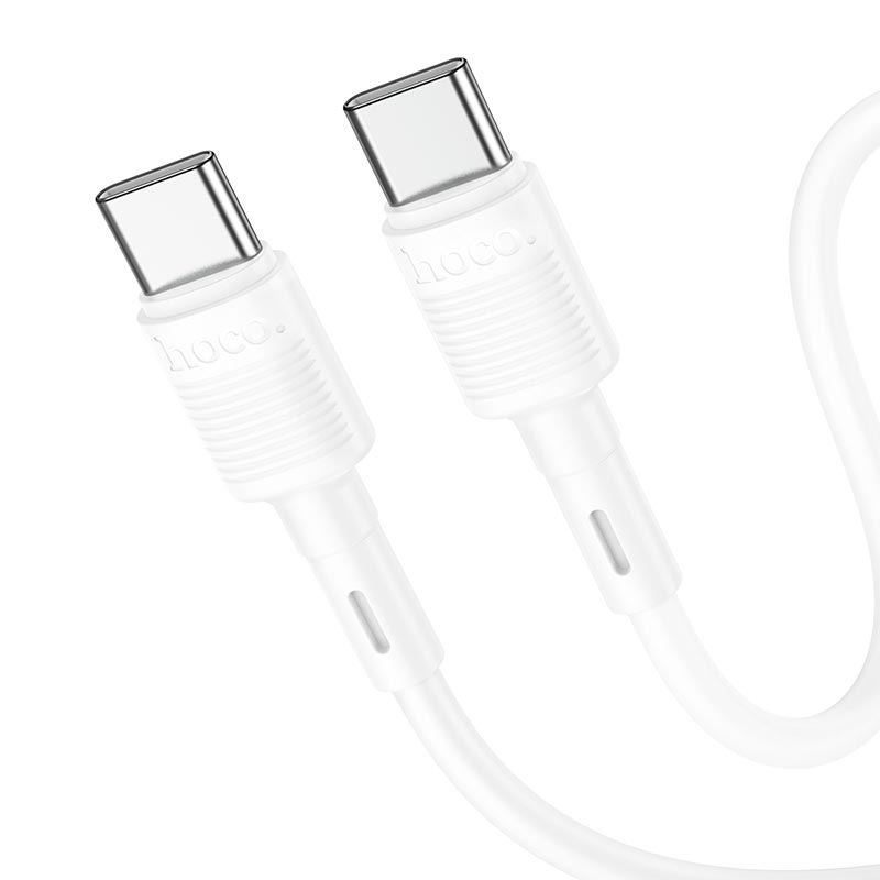 Hoco Type-c to Type-c Victory Charging Data Cable X83 - White