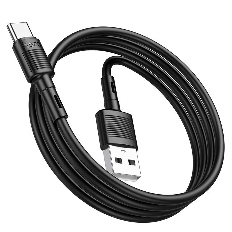 HOCO Type-c Victory Charging Data Cable X83 - Black