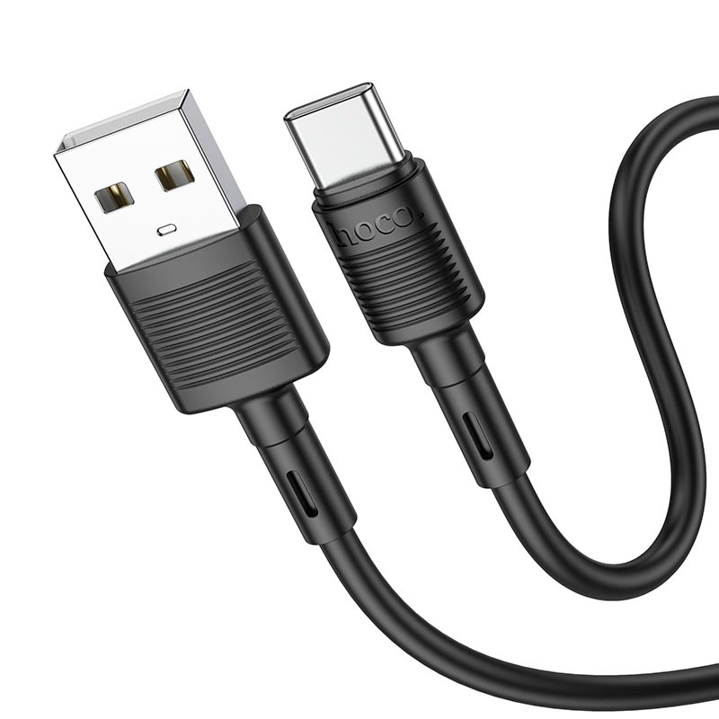 HOCO Type-c Victory Charging Data Cable X83 - Black