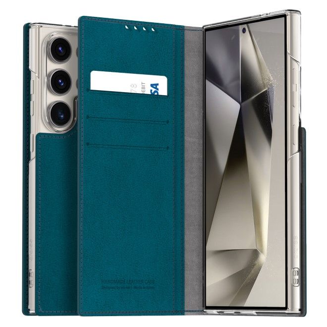Araree Mustang Diary Wallet Case Samsung for Galaxy S24 Ultra - Ash Blue