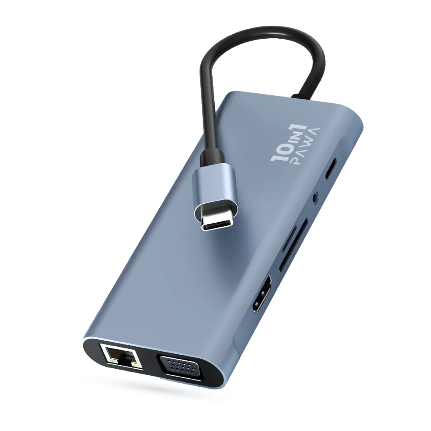 PAWA 10-in-1 USB-C HUB With HDTV & VGA