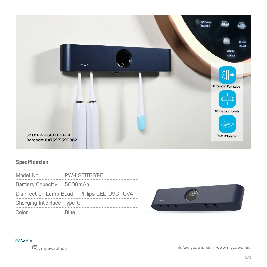 PAWA Automatic Toothbrush Sterilizer