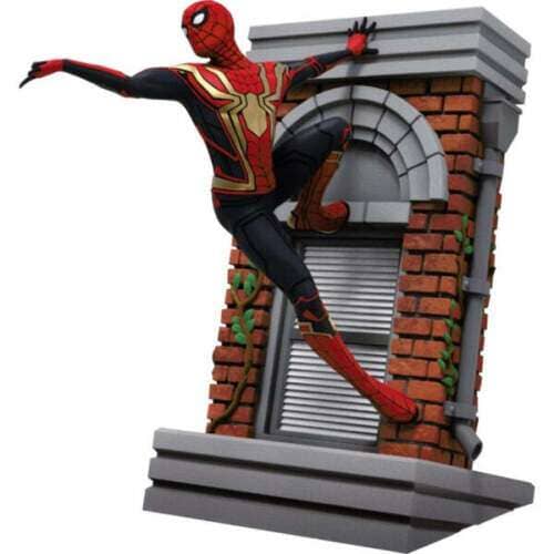 BEAST KINGDOM Marvel - Spiderman No Way Home Spiderman (Upgraded Suit) (Diorama Stage)