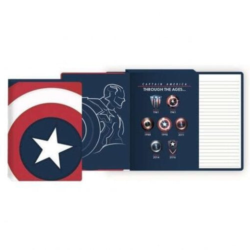 HMB Notebook: Marvel- Captain America (Shield)