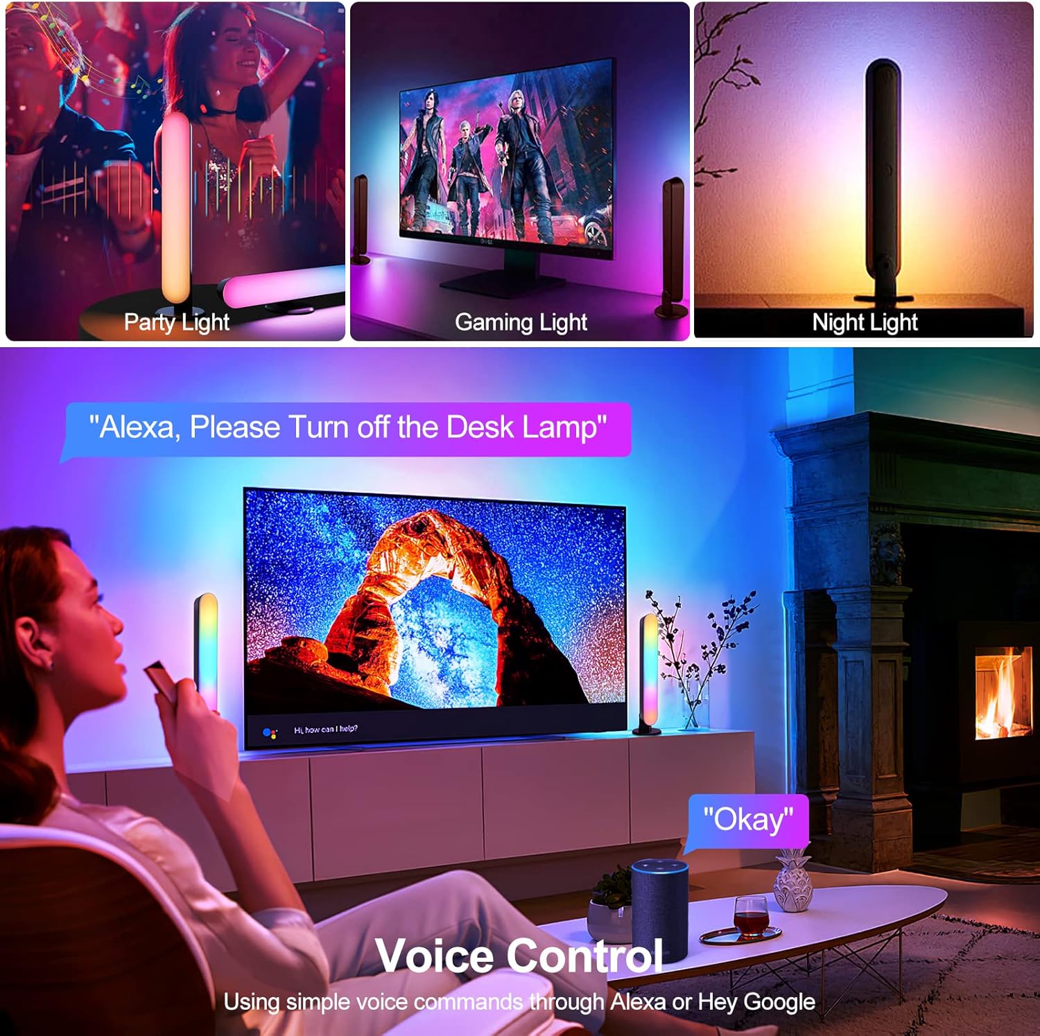 Sky Led Light Bar Rgb Atmosphere Lamp