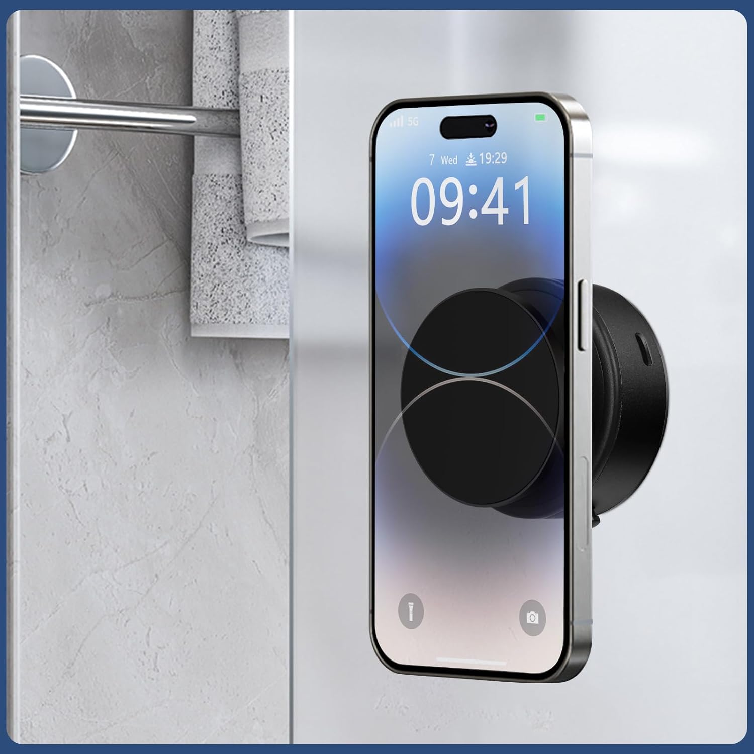 Sky Vacuum Suction Phone Holder Mobile Phone Holder - Black