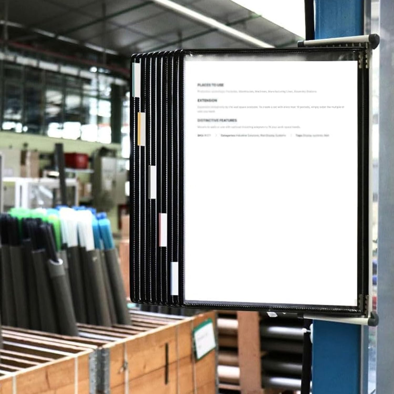 Wall Mount Reference Organiser - Catalogue Display Rack