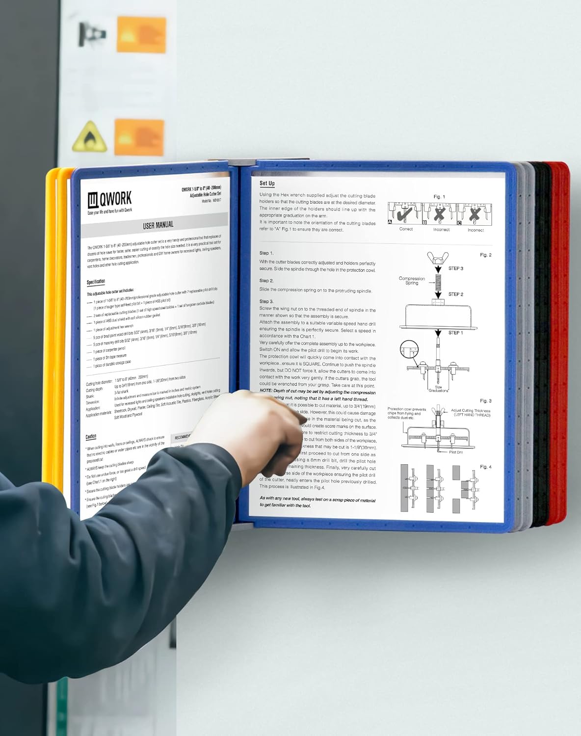 Wall Mount Reference Organiser - Catalogue Display Rack