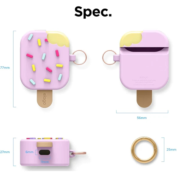 Elago Ice Cream Case for AirPods Pro 2 - Lavender