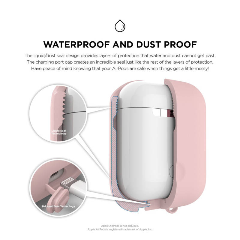 Elago Airpods Waterproof Case - Lovely Pink