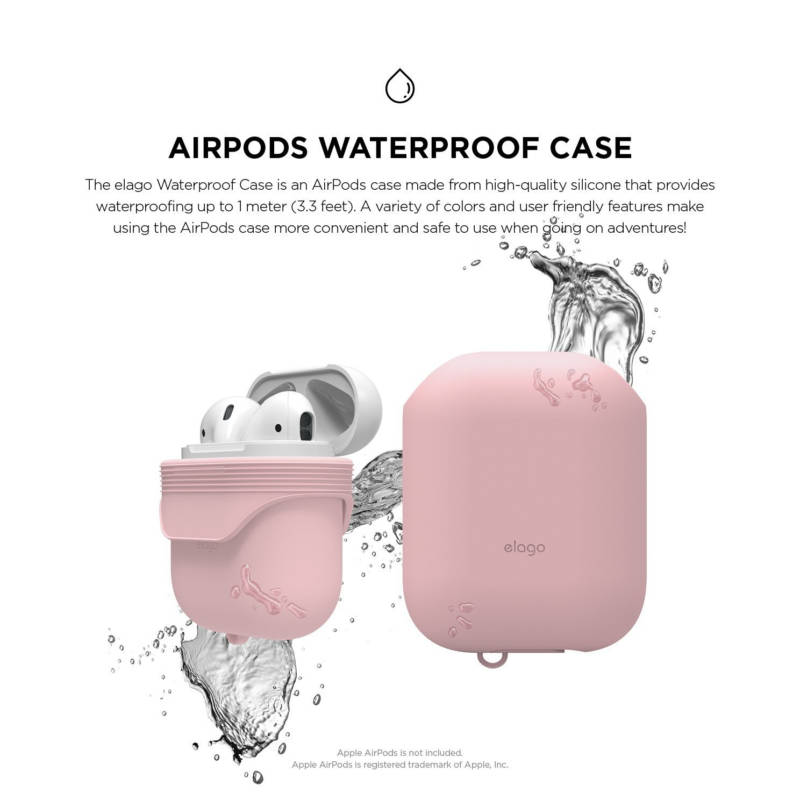 Elago Airpods Waterproof Case - Lovely Pink