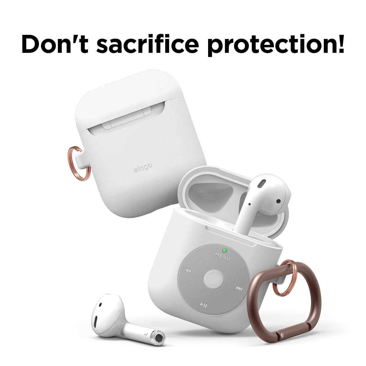 Elago AirPods 1&2 AW6 Hang Case (iPod) - White