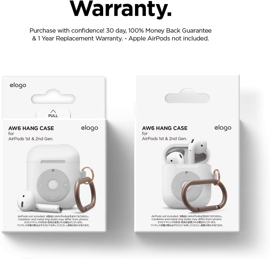 Elago AirPods 1&2 AW6 Hang Case (iPod) - White